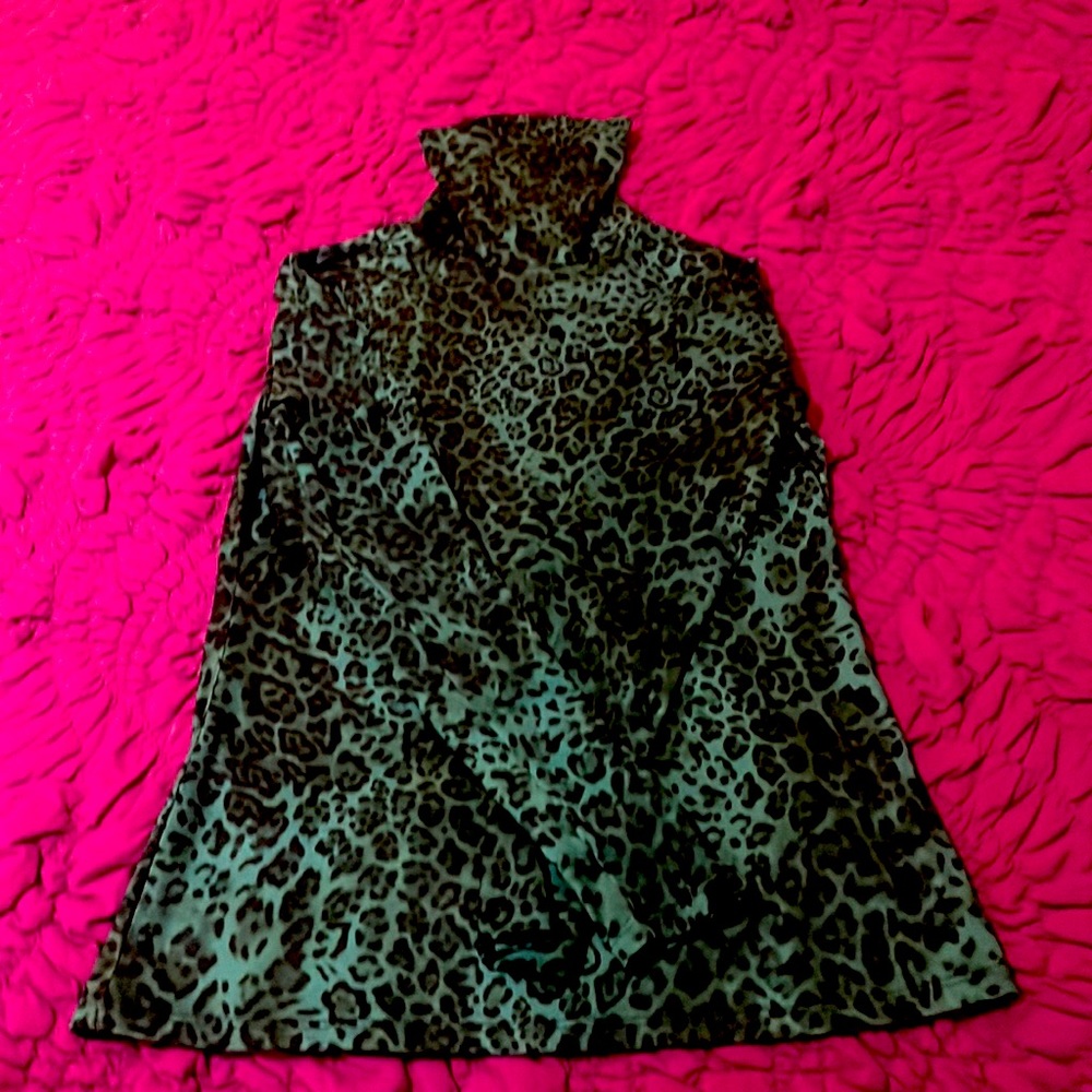 Leopard turtleneck. Worn once.